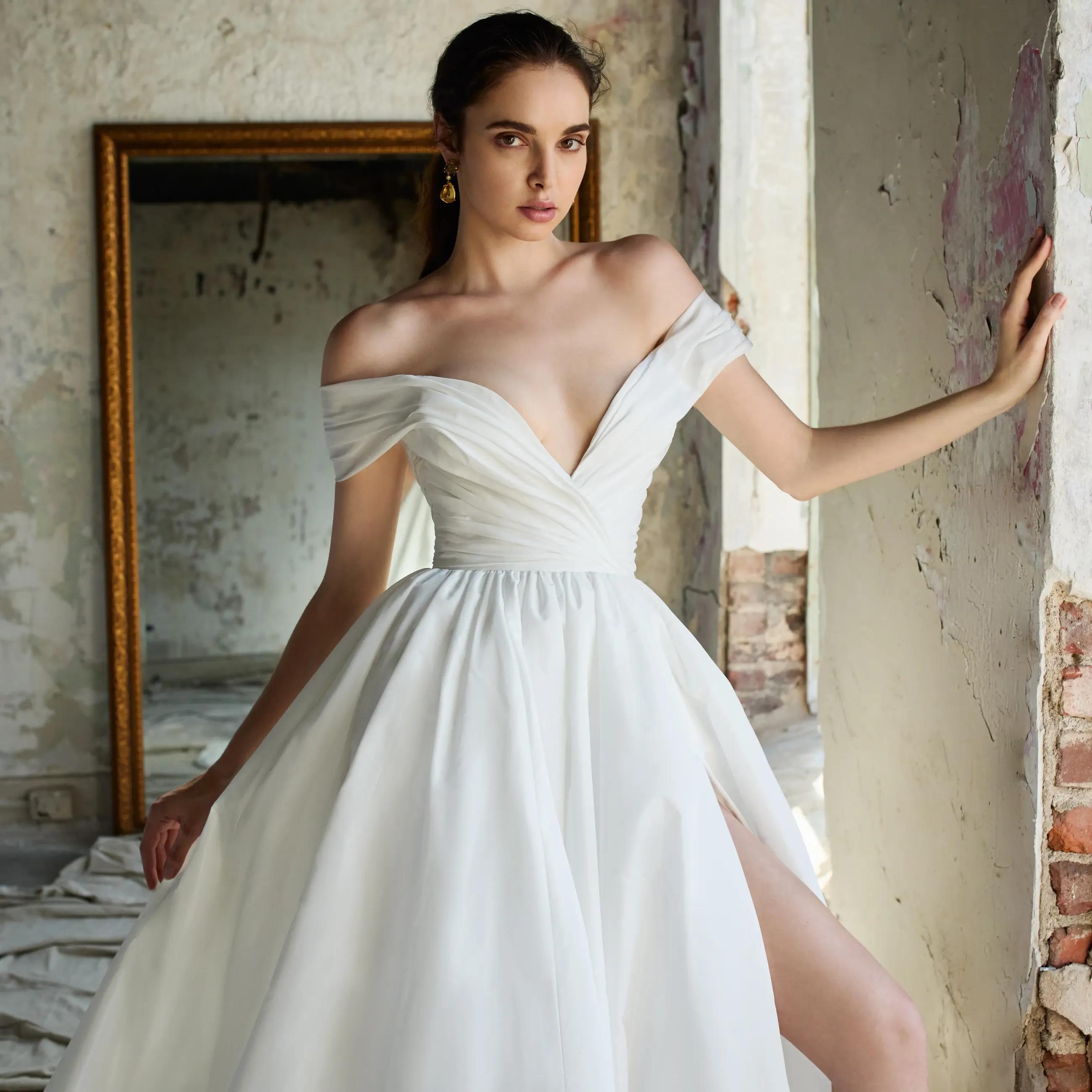 Photo of Model wearing a bridal gown by Lazaro