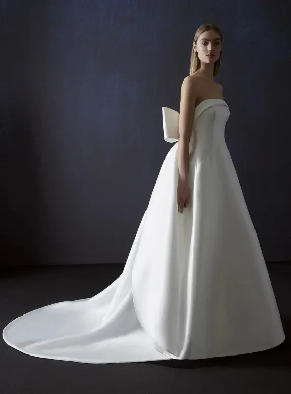 Photo of Model wearing a bridal gown by Pronovias