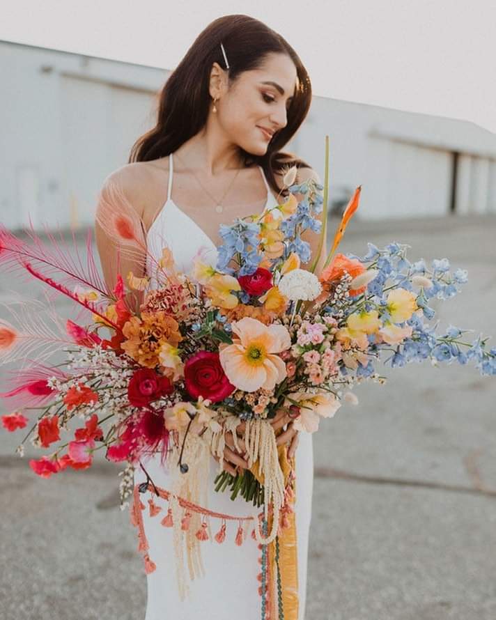 Model wearing a white dress