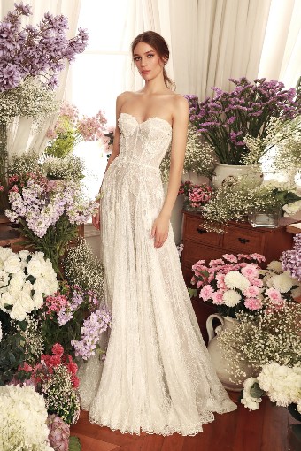 Dany Tabet Carmen Lined Skt Top Unlined #0 default Ivory/Dark Nude thumbnail