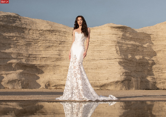 Dany Tabet Ayla Lined Skirt #0 default Ivory/Light Nude thumbnail