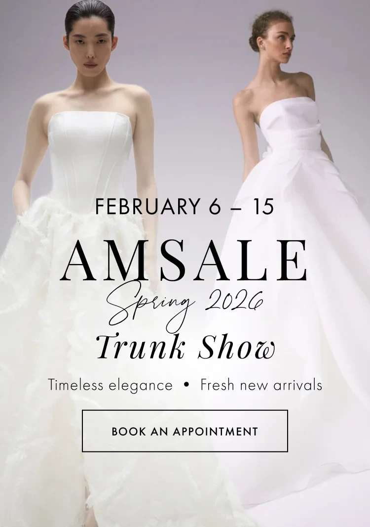 amsale feb 2026 trunk show banner