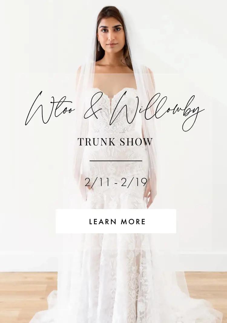 "Wtoo & Willowby Trunk Show" banner for mobile